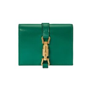Gucci Jackie 1961 Card Case Wallet in Emerald Green